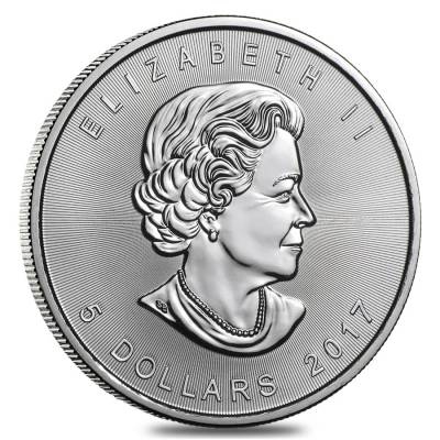 2017 SILVER CANADA $5 GOLDEN MAPLE LEAF IN CAPSULE ONLY